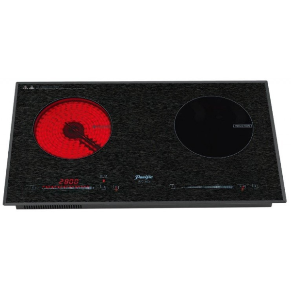 Pacific 太平洋 PIC-W331 71厘米 2800W 2合1電磁+電陶爐 (微晶玻璃面板 + 雙環爐心火 + 防乾燒偵測功能 + 半橋技術)