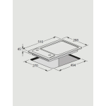 Fulgor FM302K4 29厘米 嵌入式煤氣煮食爐