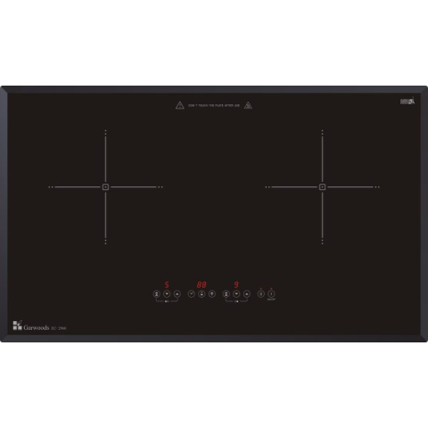 Garwoods 英國樂思 EC-2968 GY 75厘米 嵌入式雙頭電磁爐 (拉絲鉛灰玻璃)