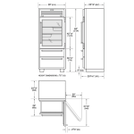Sub-Zero ICBPRO3650G 606公升 嵌入式不銹鋼玻璃門雪櫃