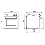 Steel GFE6-S 70公升 嵌入式蒸焗爐