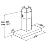 Kuppersbusch KD9210.1GE 90厘米 掛牆式抽油煙機