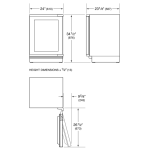 Sub-Zero ICBDEU2450W 42瓶 雙溫區酒櫃