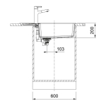 Franke CNG611-78XL 花崗岩 單昇盆 (岩灰色)