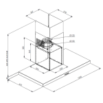 Cimatech 高德 CH201N-1200 120厘米 1250m³/h 煙囪式抽油煙機 (3段風速控制)