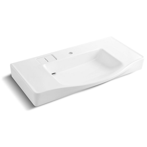 Kohler K-22780T-1-0 Family Care 39" 一體化洗手盆