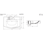 Kohler K-22779T-1-0 Family Care 31" 一體化洗手盆
