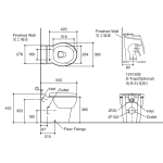 Kohler K-99214K-C-0 Ove 落地式雙噴嘴座廁 (不包含風琴喉)