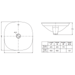 Kohler K-26407T-0 Veil Essential 方形時尚面盆