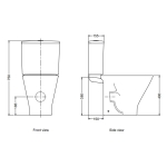 Rigel WC9246F-HKM 分體旋渦式自由咀座廁 (不包含風琴喉)
