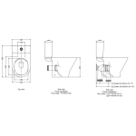 Rigel WC9246F-HKM 分體旋渦式自由咀座廁 (不包含風琴喉)