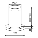 Kuzzo 德國德信 PONTIUS688IR 60厘米 1080m³/h 島式抽油煙機