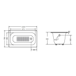 Bellini Italy ZYA8/1000 鑄鐵浴缸