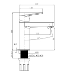 Bellini Italy BXX-6889 冷熱水長柄面盆龍頭