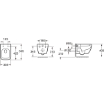 Bellini IM6060WH 掛牆式座廁 (不包含風琴喉)