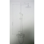 Well Bloom Italy 700MBR 純黑龍頭連雨淋套裝