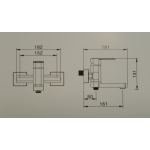 Well Bloom Italy 64B1PB 黑色龍頭雨淋套裝