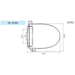 Panasonic 樂聲 DL-RJ60 智能電子廁板 (遙控型)