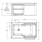 KOHLER K-99013T Aleutian 纖維浴缸連去水
