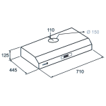 Kuzzo 德國德信 KX-TURBO-700 71厘米 電熱除油易拆式抽油煙機 (LED燈)