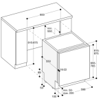 Gaggenau DF480163F 60厘米 12套標準餐具 嵌入式洗碗碟機