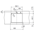 Franke KNG110-52-PW Kubus 2 花崗岩 檯底式單昇盆 (極地白色)