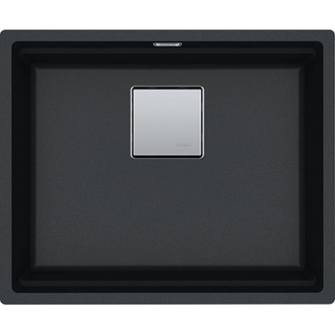 Franke KNG110-52-OX Kubus 2 花崗岩 檯底式單昇盆 (瑪瑙黑色)