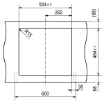 Franke UBG610-56-SG Urban 花崗岩 檯面單昇盆 (岩灰色)