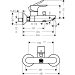 Hansgrohe 71716140+71740140+26582140 TailsE 龍頭3件套裝 (青銅色)