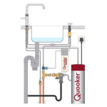 Quooker 3CFSPTN Classic Fusion Square 一體式水龍頭 + PRO3 滾水水箱 (復古黃銅)