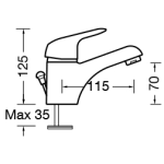 Walrus WR-E11310M-CC Kappa 企身單控洗手盆龍頭連拉桿去水 (鍍鉻色)