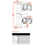 Speed Queen ATEE9ASP435XW34 10.5/10.5公斤 1200轉 堆疊式洗衣乾衣機