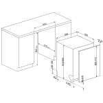 Smeg STL323BL 60厘米 13套標準餐具 全嵌入式洗碗碟機