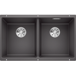 Blanco 523575 Subline 350/350-U 雙盆昇盤 (炭石灰色 Rock Grey)