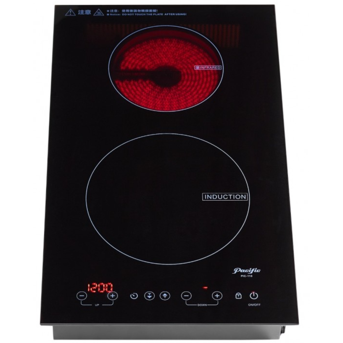 Pacific 太平洋 PIC-W110 31厘米 座枱式/嵌入式 2合1電磁電陶爐