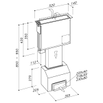 De Dietrich DHD7561B 52厘米 715m³/h 雙向升降式抽油煙機