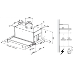 De Dietrich DHT6905X 90厘米 745m³/h 拉趟式抽油煙機
