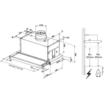 De Dietrich DHT6605X 60厘米 745m³/h 拉趟式抽油煙機