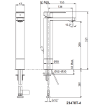 Kohler K-23478T-4-RGD Parallel™ 超高身單把手面盆水龍頭 (玫瑰金)
