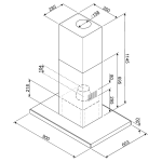 Smeg KI905NXE2 90厘米 820m³/h 島式抽油煙機