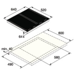 Asko HI1655G 65厘米 嵌入式四頭電磁爐