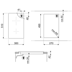 Smeg SE332EB 30厘米 雙頭電陶爐