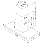 Smeg KI120XE 120厘米 783m³/h 島式抽油煙機 (3段風速控制)