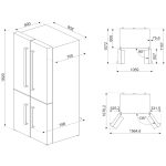 Smeg FQ60XDF 572公升 Universale 對門式四門雪櫃