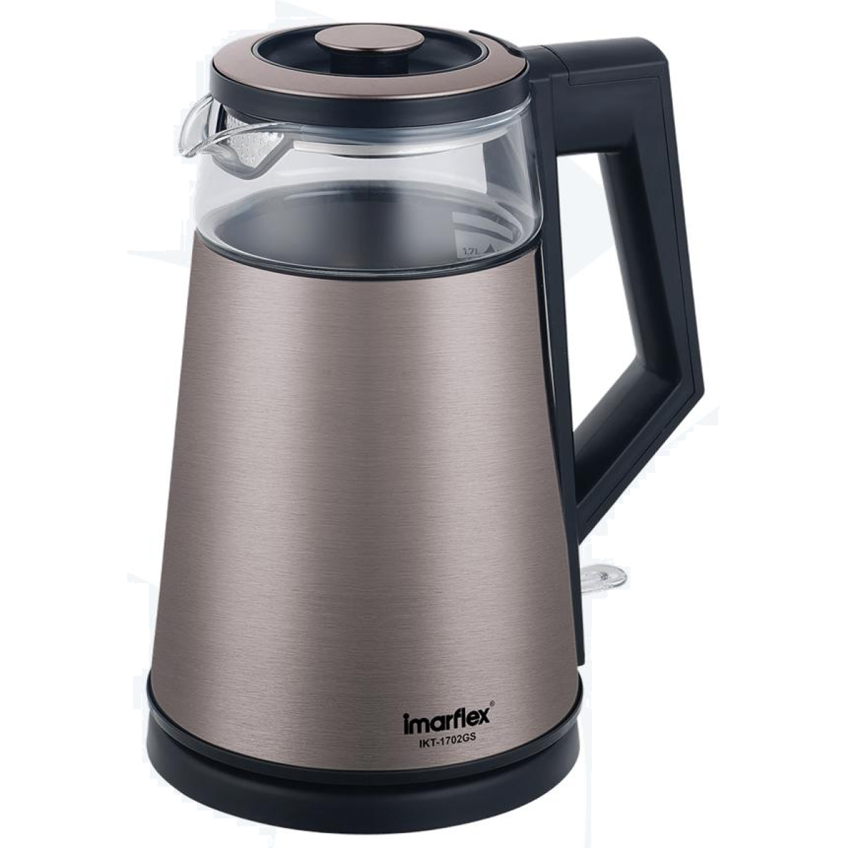 Imarflex 伊瑪 IKT-1702GS 1.7公升 物理保溫玻璃無線電熱水壼