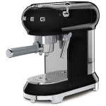 Smeg ECF01BLUK 15巴 50's Style 座檯式咖啡機 (黑色)
