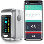 HealthTree JKS50C-SV 藍牙血氧儀 (銀色)