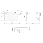 Smeg PGF95HK 90厘米 Classica 嵌入式五頭煤氣煮食爐