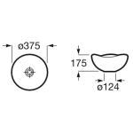 Roca A327A15000 Ohtake 座檯式洗手盆