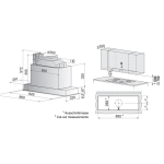 V-Zug AE4T9HEXLC AiroClearCabinet V4000 TwinBlower 90厘米 嵌入式抽油煙機